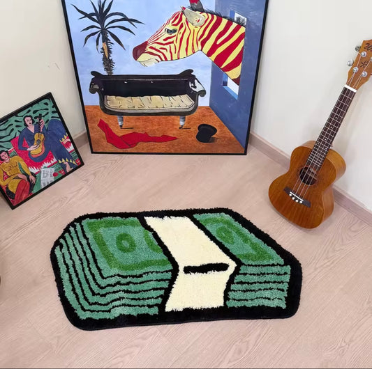 Stylish Plush Money Rug
